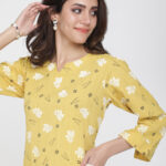 Kurti With Pockets, that’s Super Practical And Stylist. - Yellow