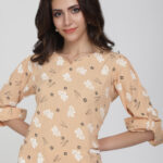 Kurti With Pockets, that’s Super Practical And Stylist. - Peach